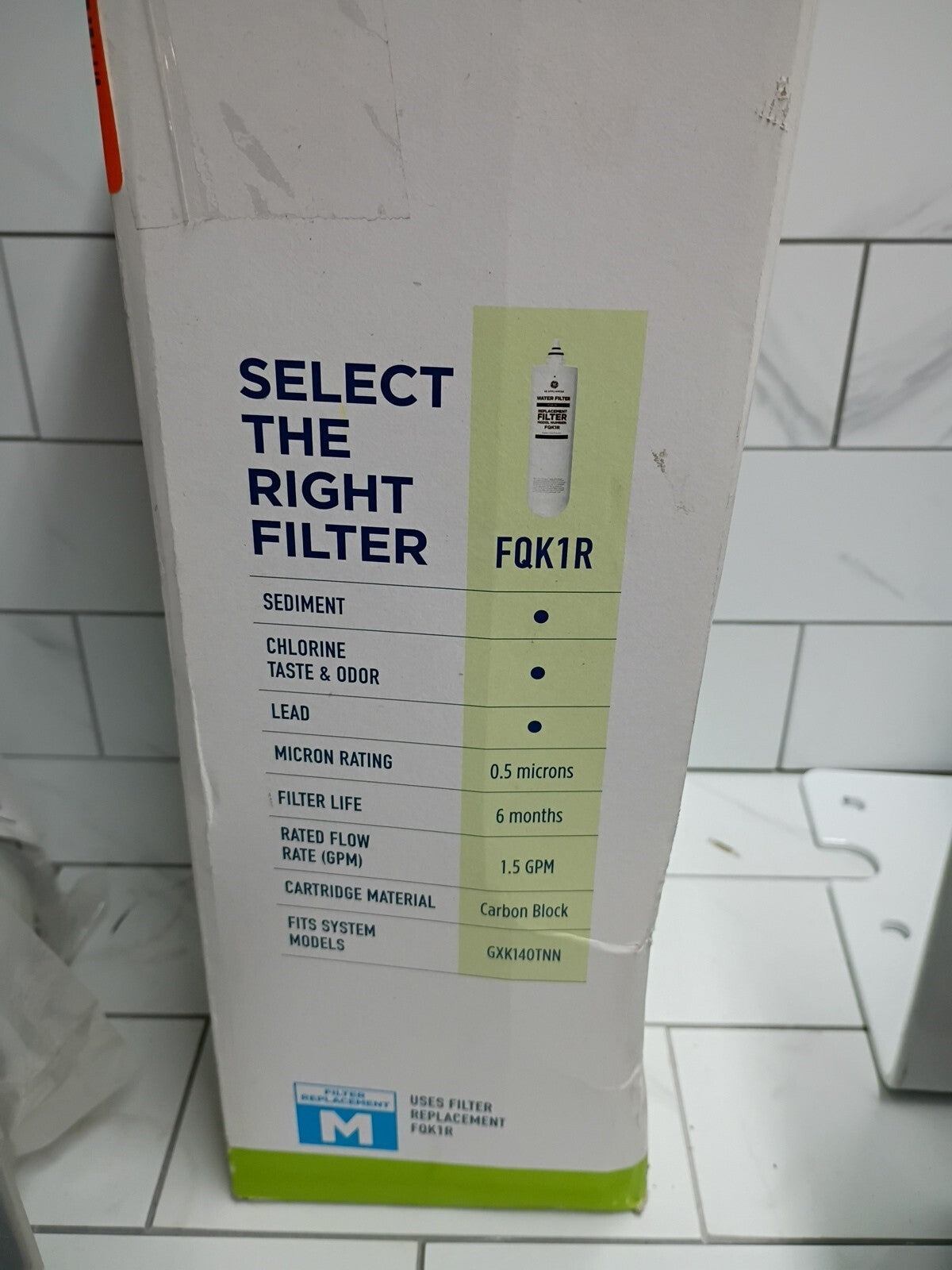 GE GXK140TNN Under Sink Single Stage High Flow Water Filtration System New OB