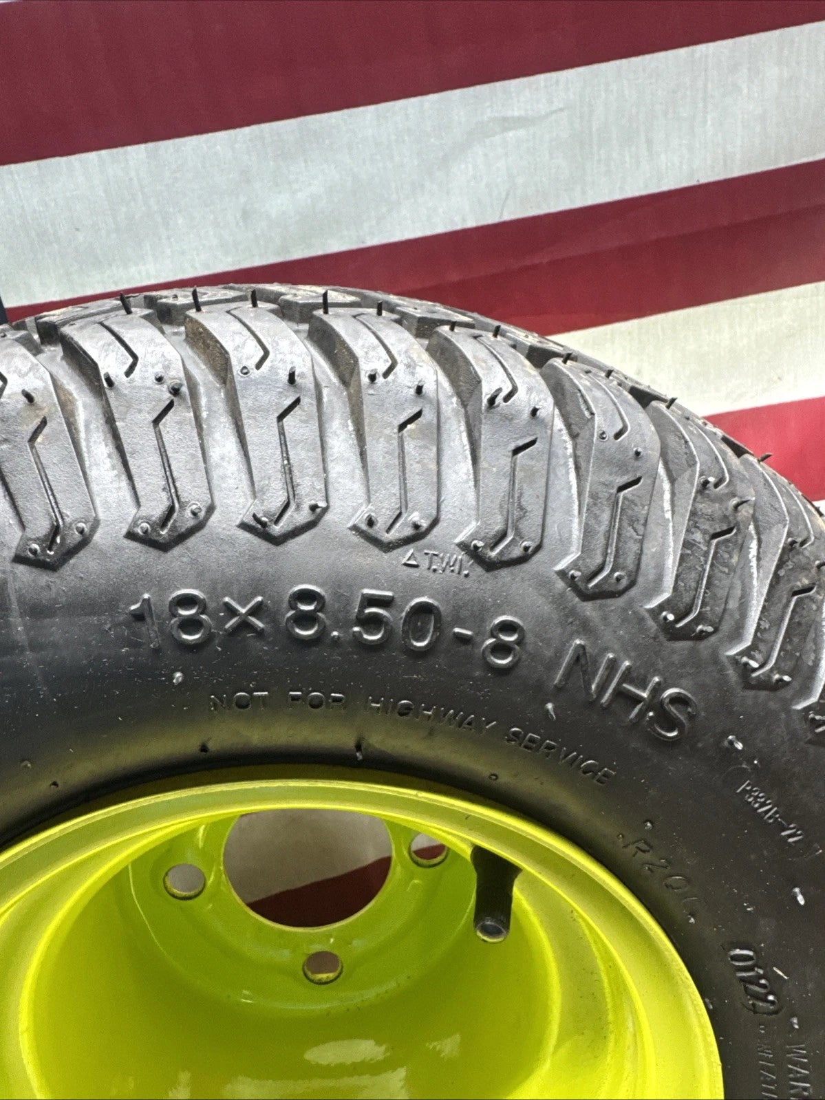 Rear Wheel And Tire For Ryobi Z42Li 80V Zero Turn Lawn Mower