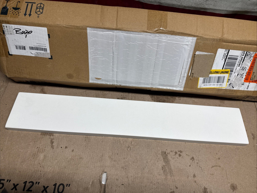 Kohler 25814-PWH Quartz Backsplash 24" Vanity Pure White Panel