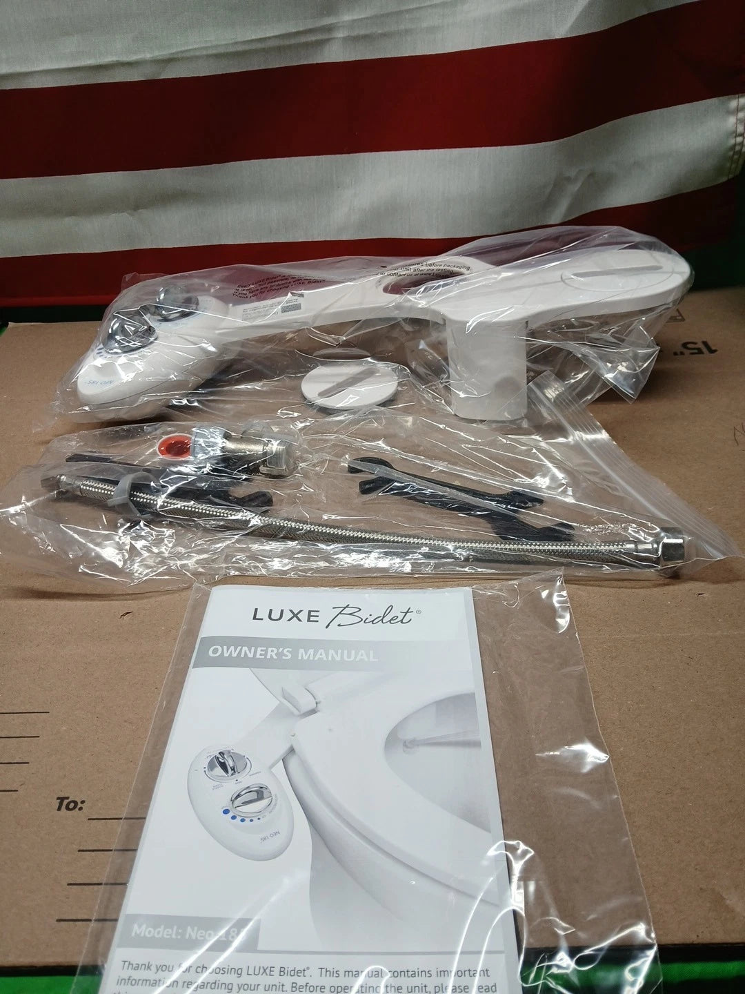 LUXE Bidet NEO 185 Rose Gold - Self-Cleaning, Dual Nozzle, Non-Electric Bidet