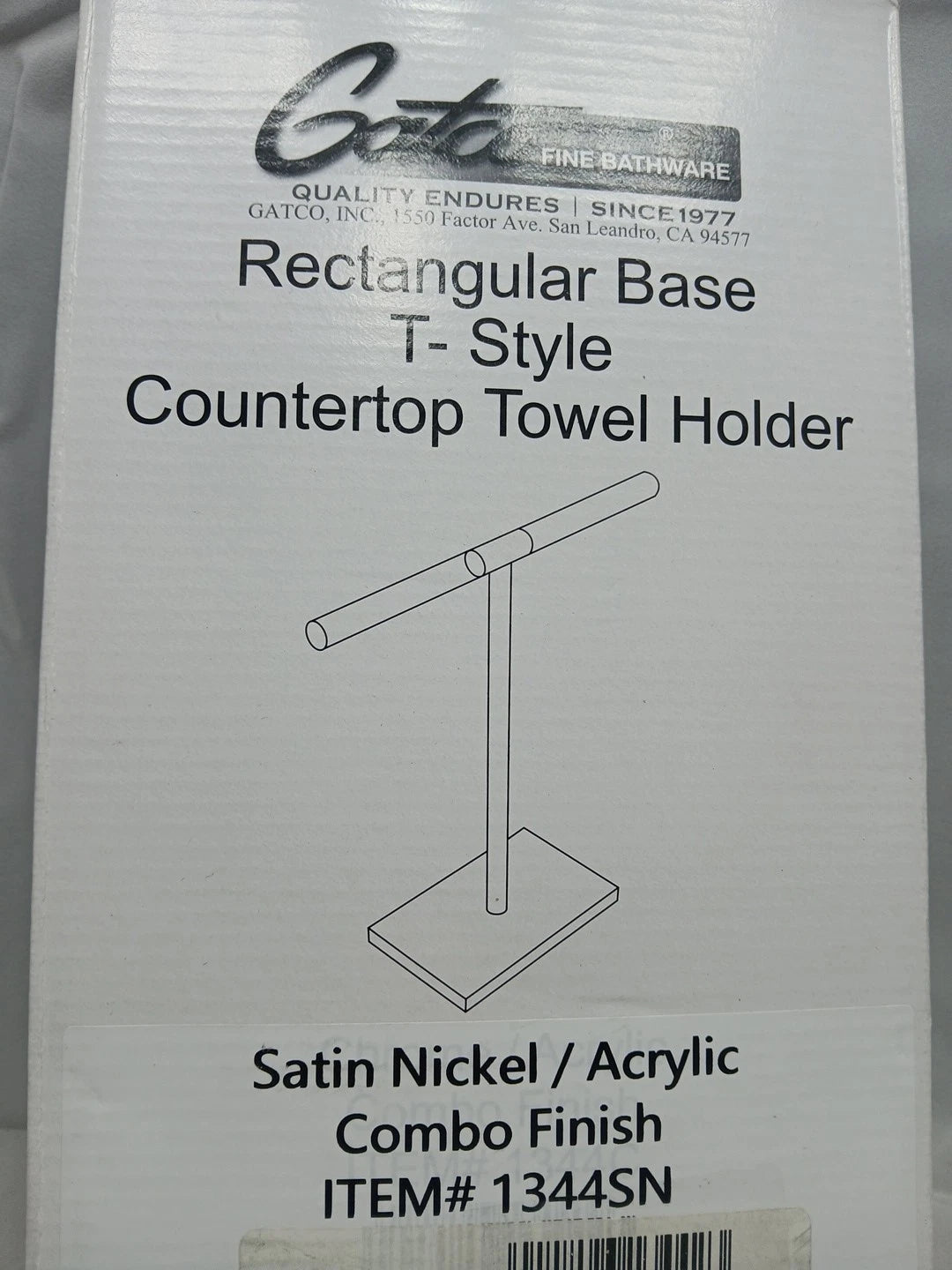 Gatco 1444 Latitude� Freestanding Counter Top Towel Stand