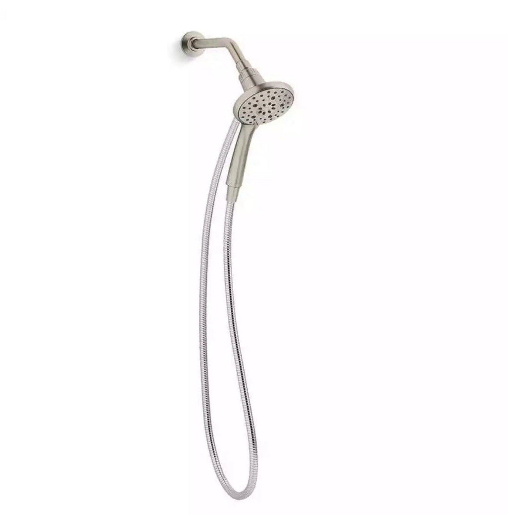 KOHLER “Claro” Multifunction Wall Mount Handheld Shower Head Brushed Nickel