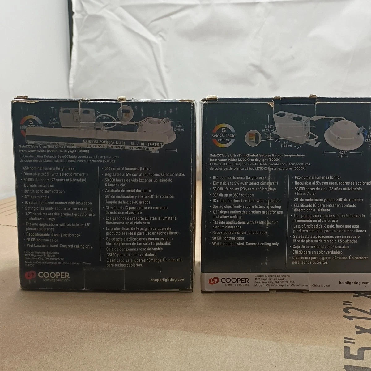 2pk AHalo HLA406VWFL9FS1EMWR 4” Ultra- Gimbal Outdoor LED Downlight Ob