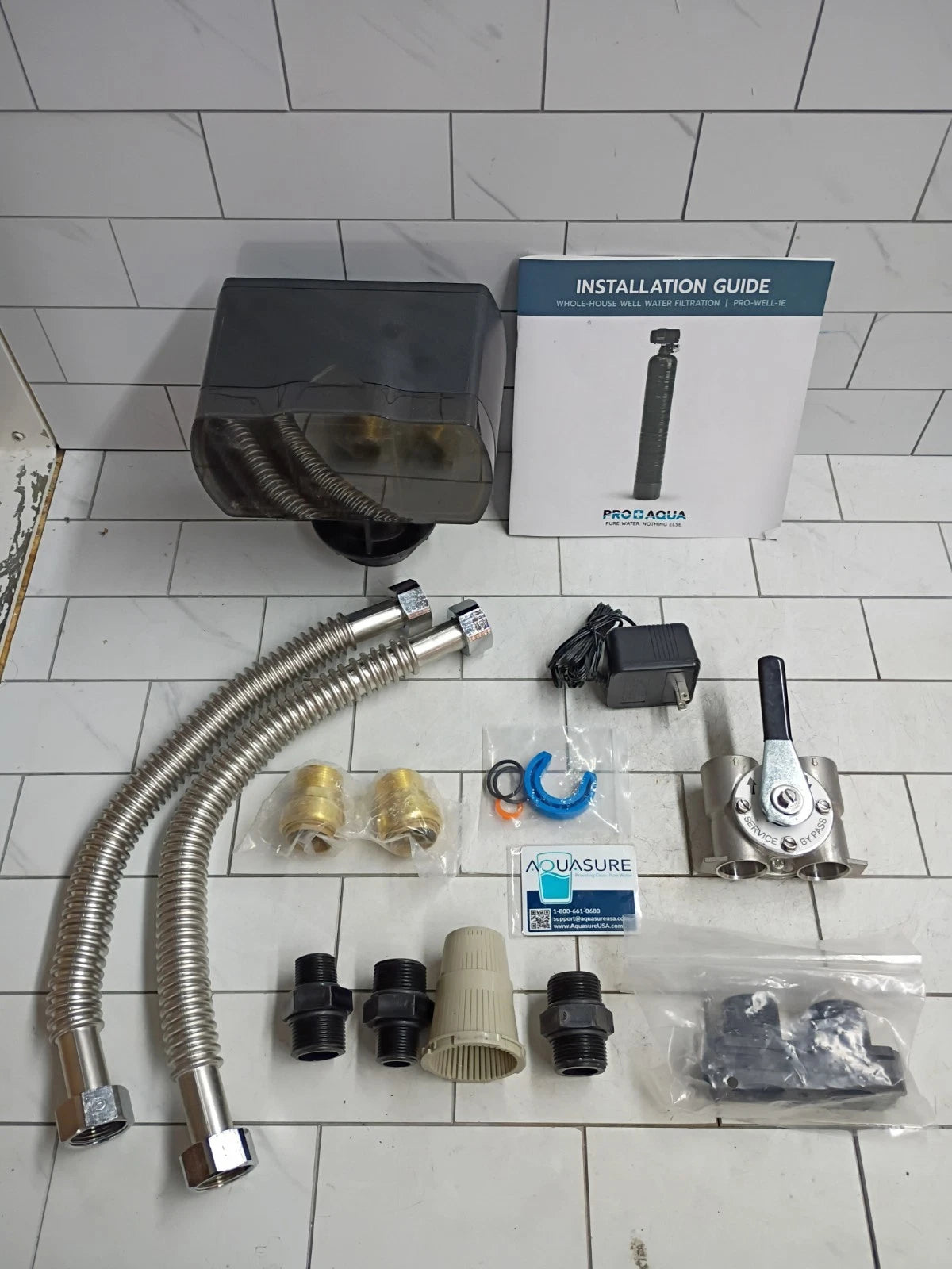 Pro+Aqua Water Softener Control Head Kit w/Parts, No Tank, Open Box