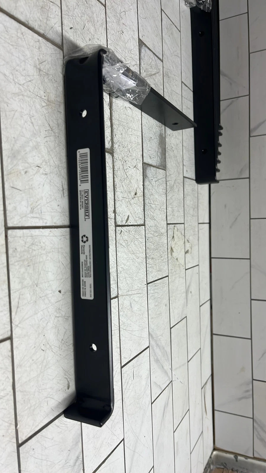 8-Pack Everbilt 1008-120-249 Deco 12” black L bracket READ DESCRIPTION*