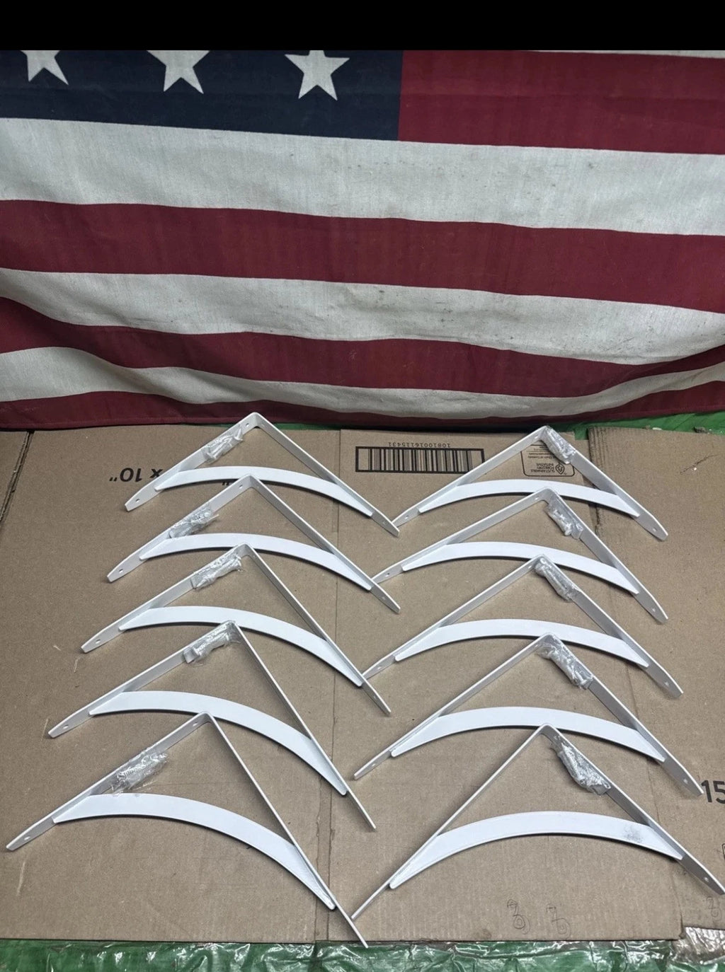 10-PACK Everbilt 10" White Cove Arch Decorative Shelf Brackets NEW
