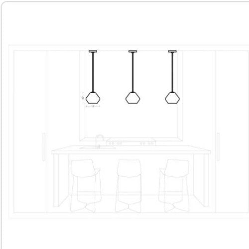 Generation Lighting Jett 1-Light Satin Brass Shaded Pendant Light Open Box