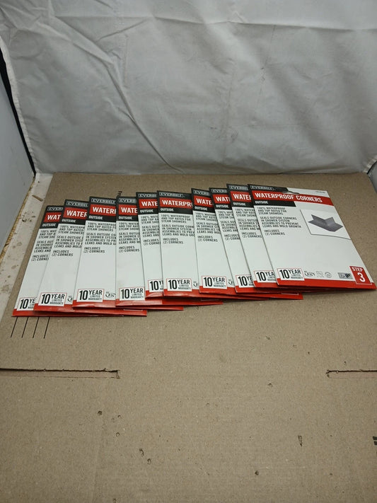 20pck Everbilt EVBWPOC2PK Watershield Shower System 90° Waterproofing Corners