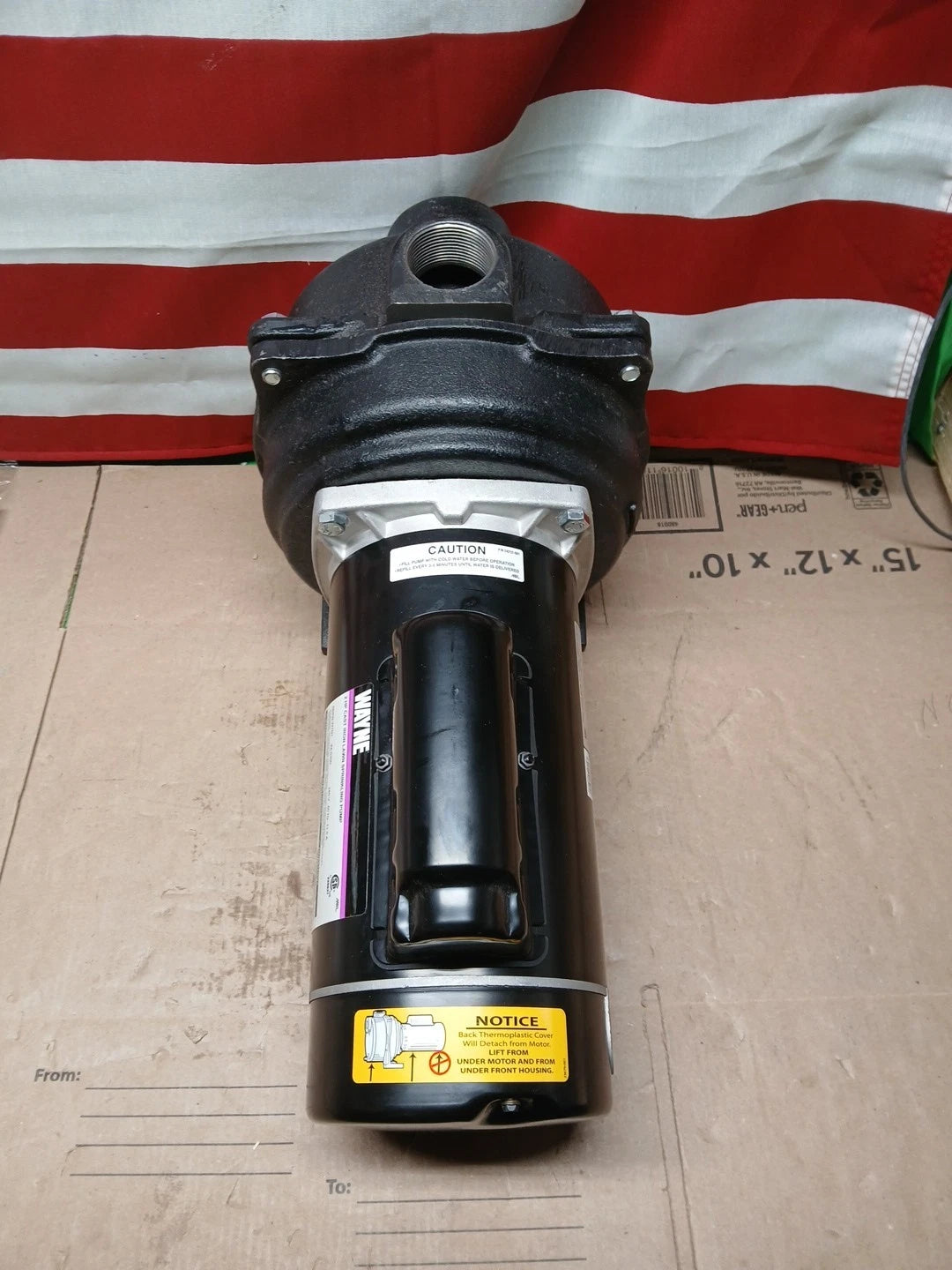 Wayne 2 HP Permanent Lawn Sprinkler Pump New Open Box