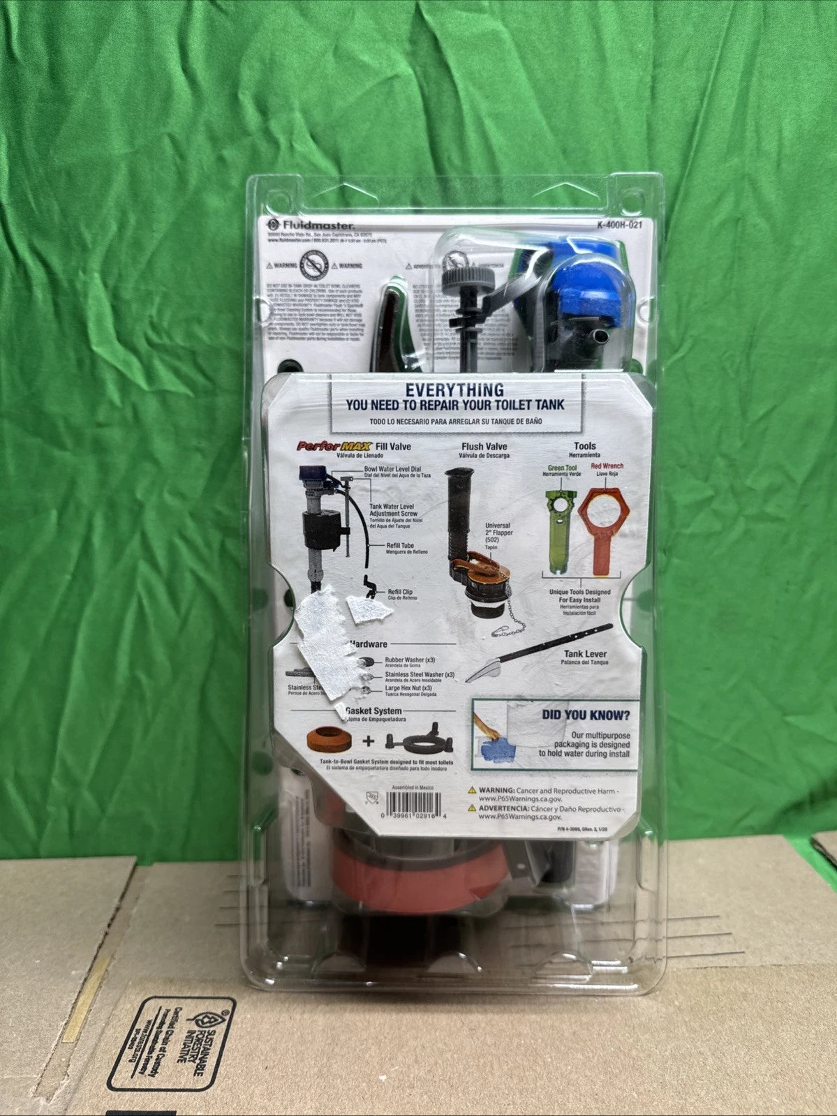 Fluidmaster Universal Complete Toilet Kit #K-400H-021