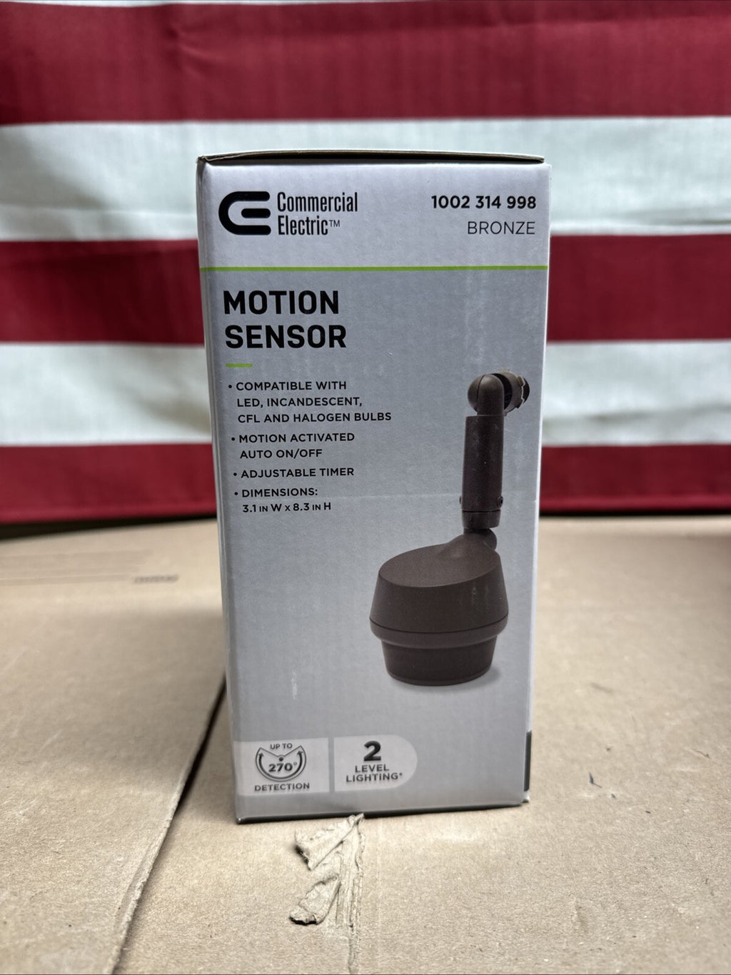 Commercial Electric 270 Degree Replacement Motion Sensor Bronze 1002 314 998