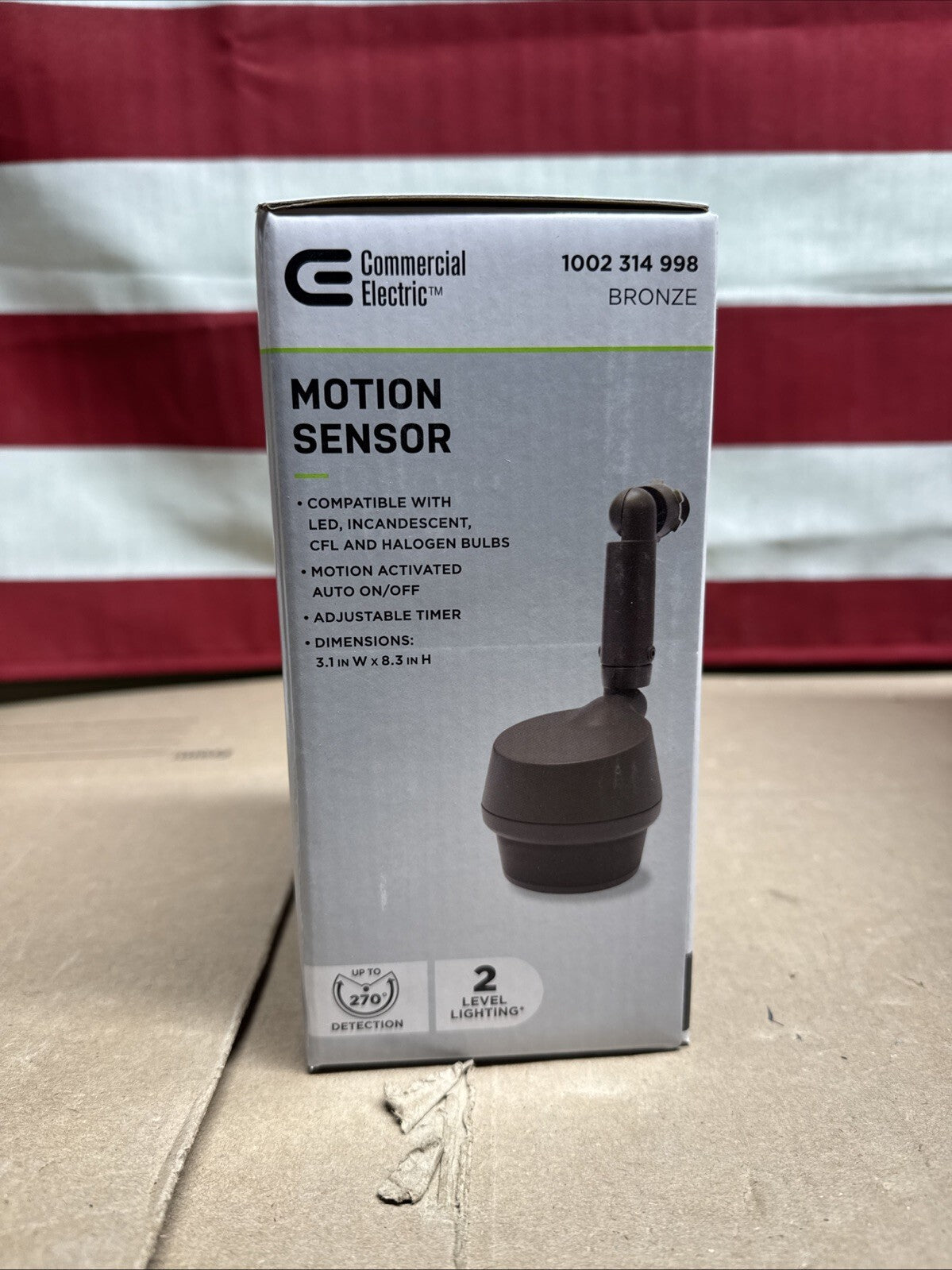 Commercial Electric 270 Degree Replacement Motion Sensor Bronze 1002 314 998
