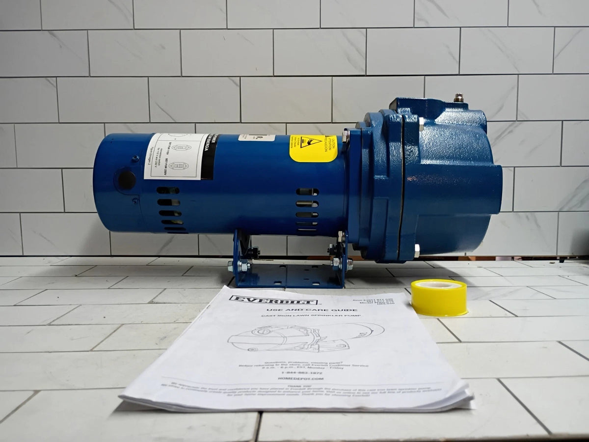 Everbilt HDLS15, 1-1/2 HP Cast Iron Lawn Irrigation Pump Open Box