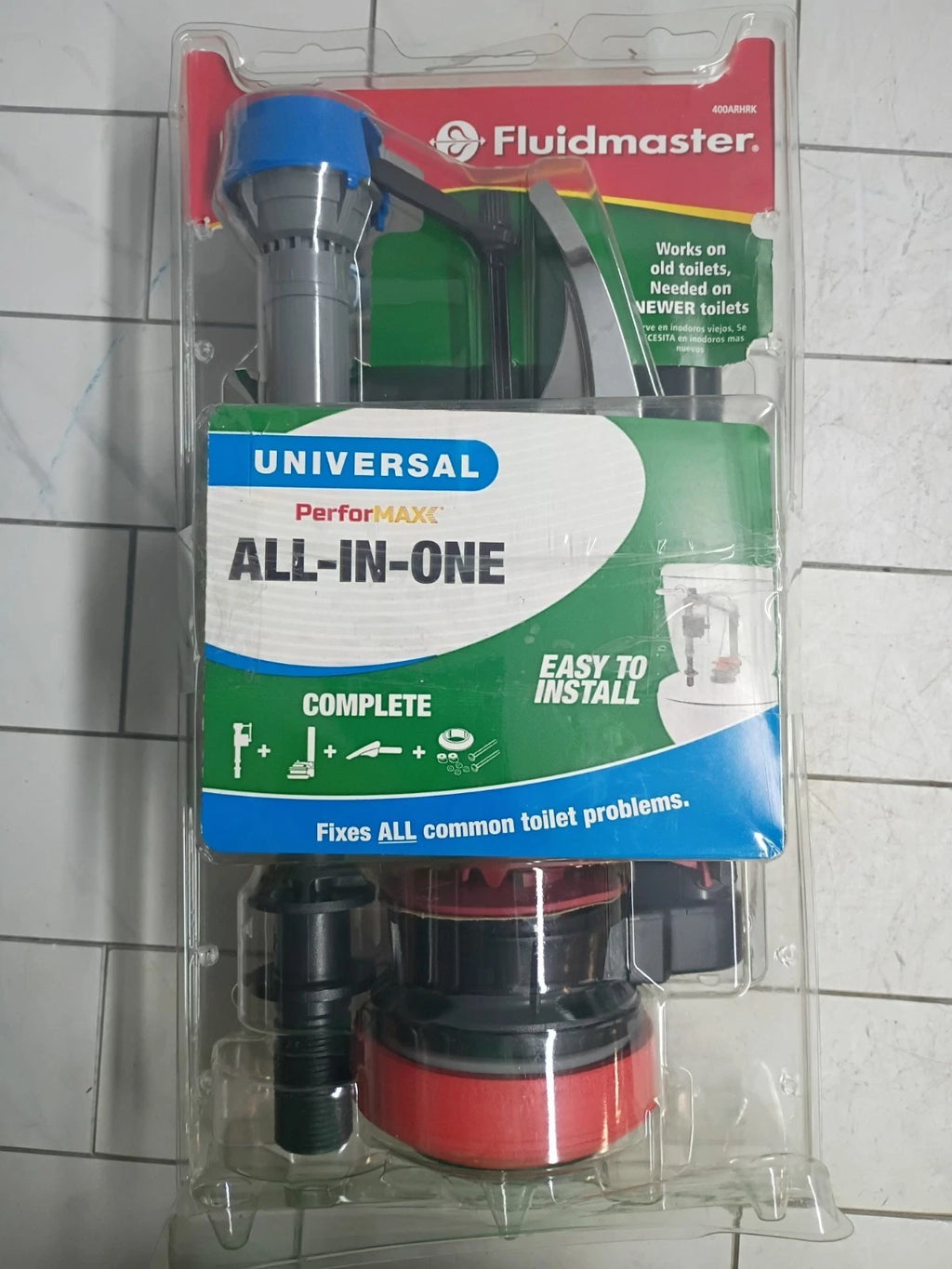 16pk Fluidmaster Universal Complete Toilet Repair Kit 10" H 400ARHRK Open Box