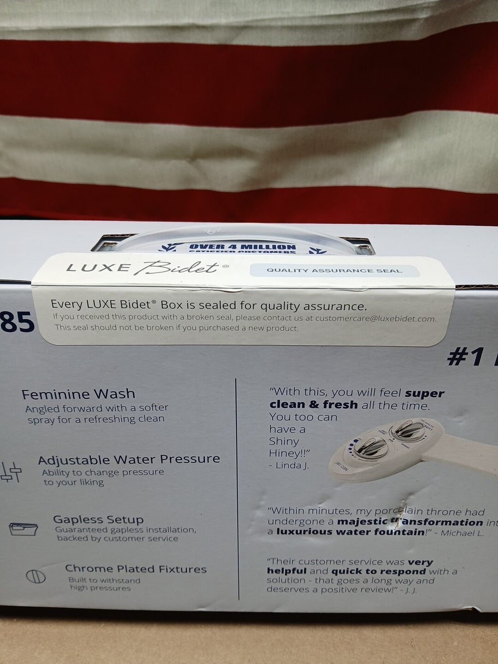 LUXE Bidet NEO 185  Self Cleaning, Dual Nozzle, Non Electric Bidet White(MS474)