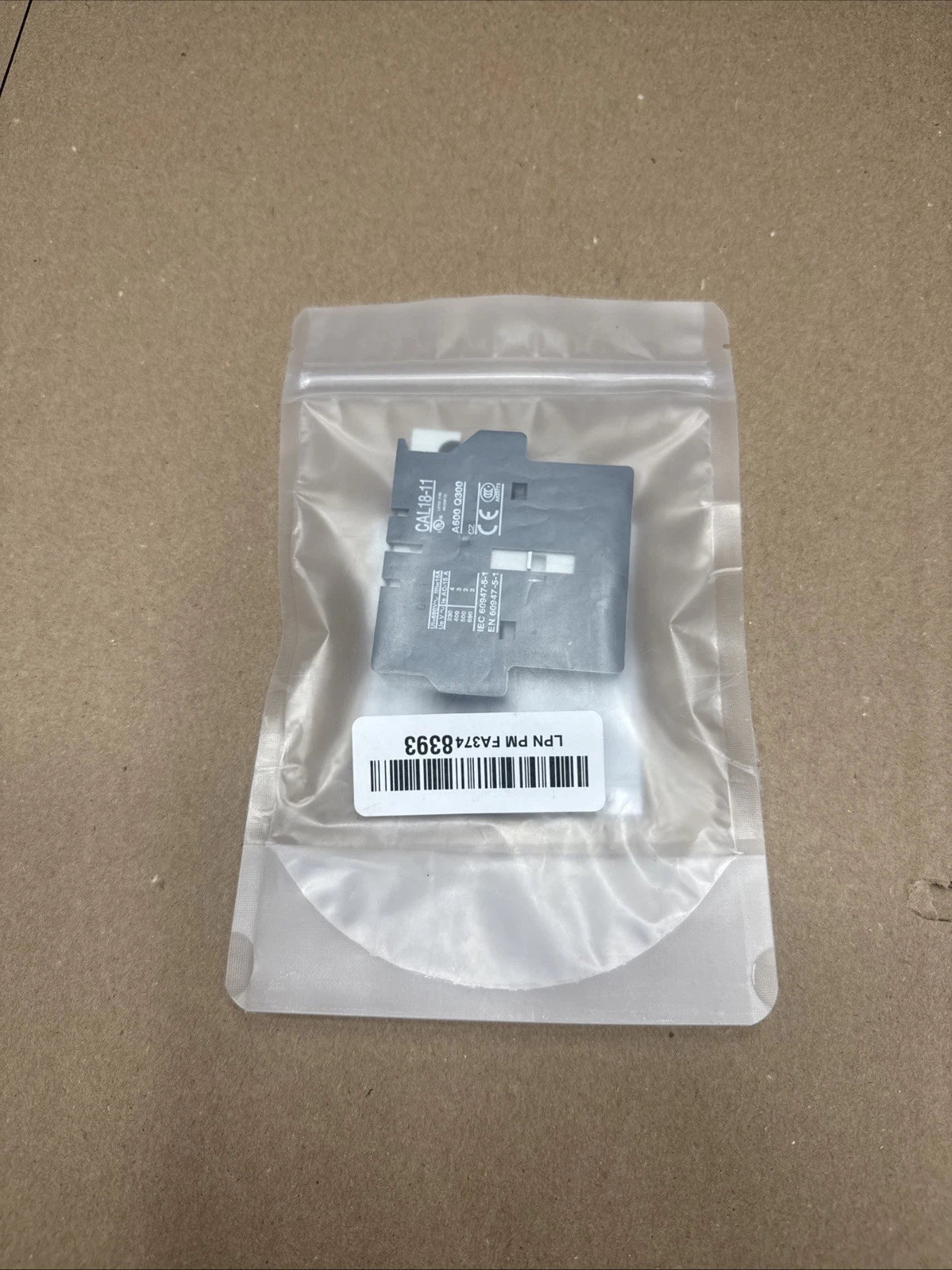 ABB CAL 18-11 AUXILIARY CONTACT BLOCK 1SFN010720R1011