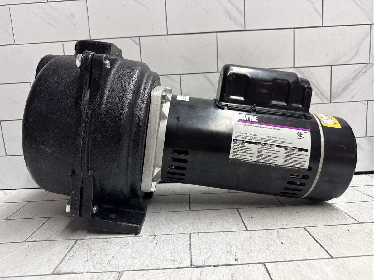 Wayne WLS200, 2 HP Permanent Lawn Irrigation Sprinkler Pump 240V Open Box