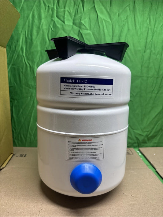 Reverse Osmosis Water Storage Tank TP-12 1/4" NPT Connection 7205326