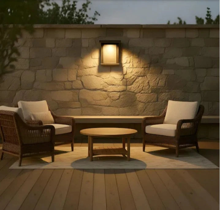 Faywood Small 7.5 in. W x 10.5 in. H Antique Bronze Outdoor Hardwired Wall OB