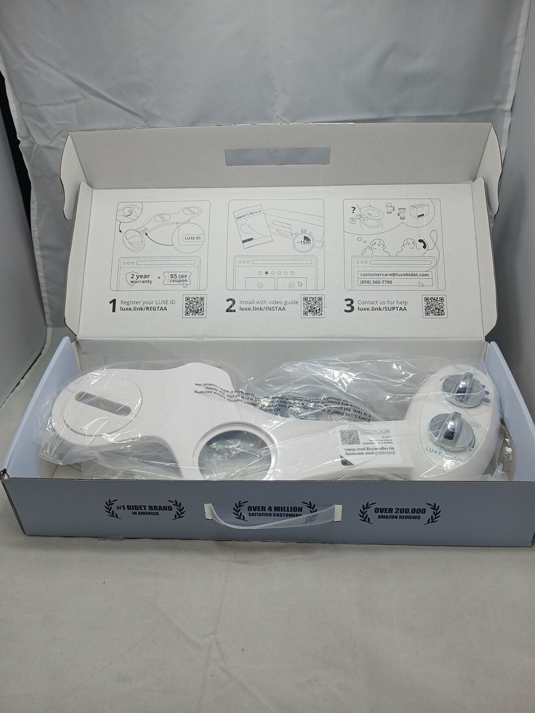 LUXE Bidet NEO 120 - Self-Cleaning Nozzle, Fresh Water Non-Electric Bidet