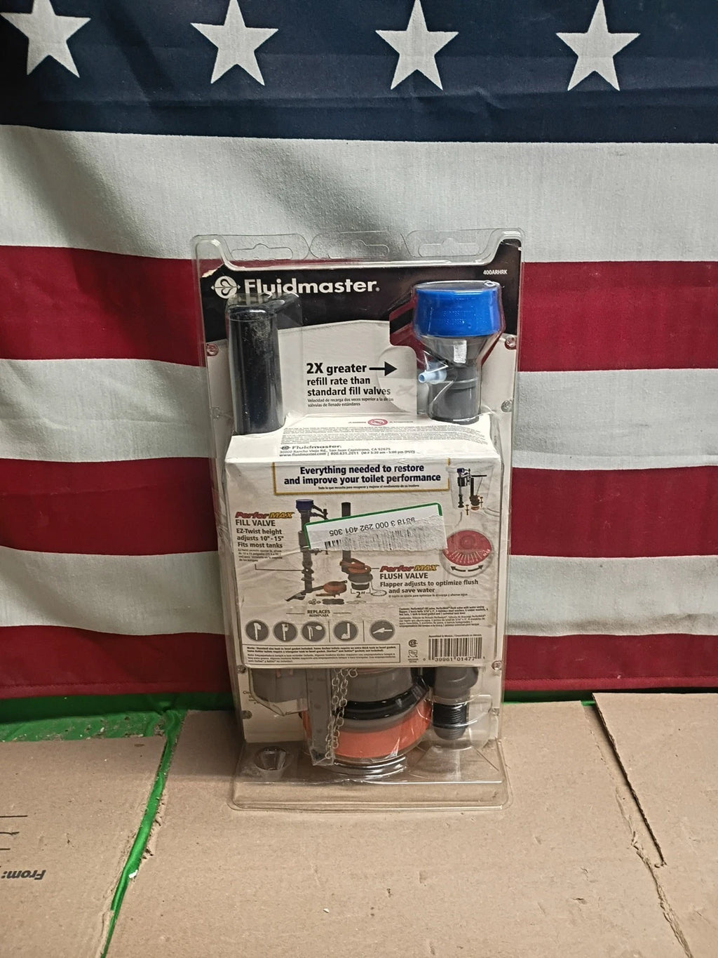 9pk Fluidmaster Universal Complete Toilet Rebuild Repair, 10" H400ARHRK, OB