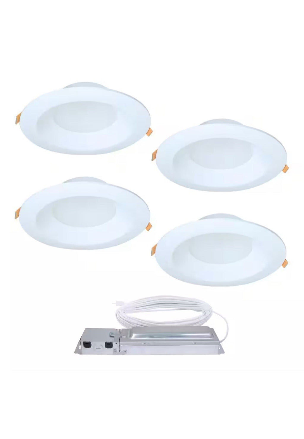 4-Pack HALO QuickLink Low Voltage,6 in. Selectable CCT 2700-5000K, 600 L,Canless