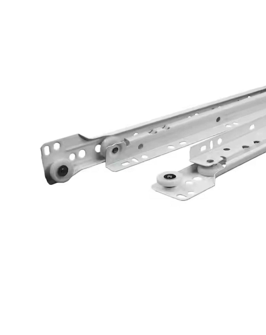 A LOT OF 8 EVERBILT 9404217 12 in. White Bottom Mount Drawer Slide Set pairs