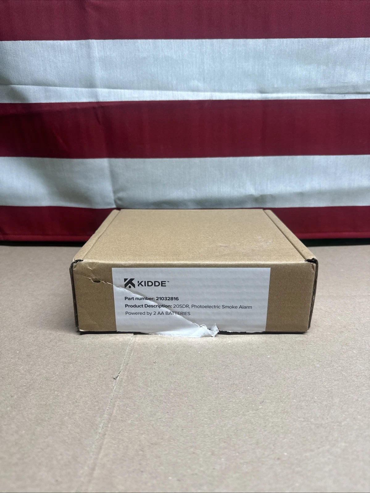 KIDDE 20SDR Photoelectric Smoke Alarm AA Battery Powered LED Warning.