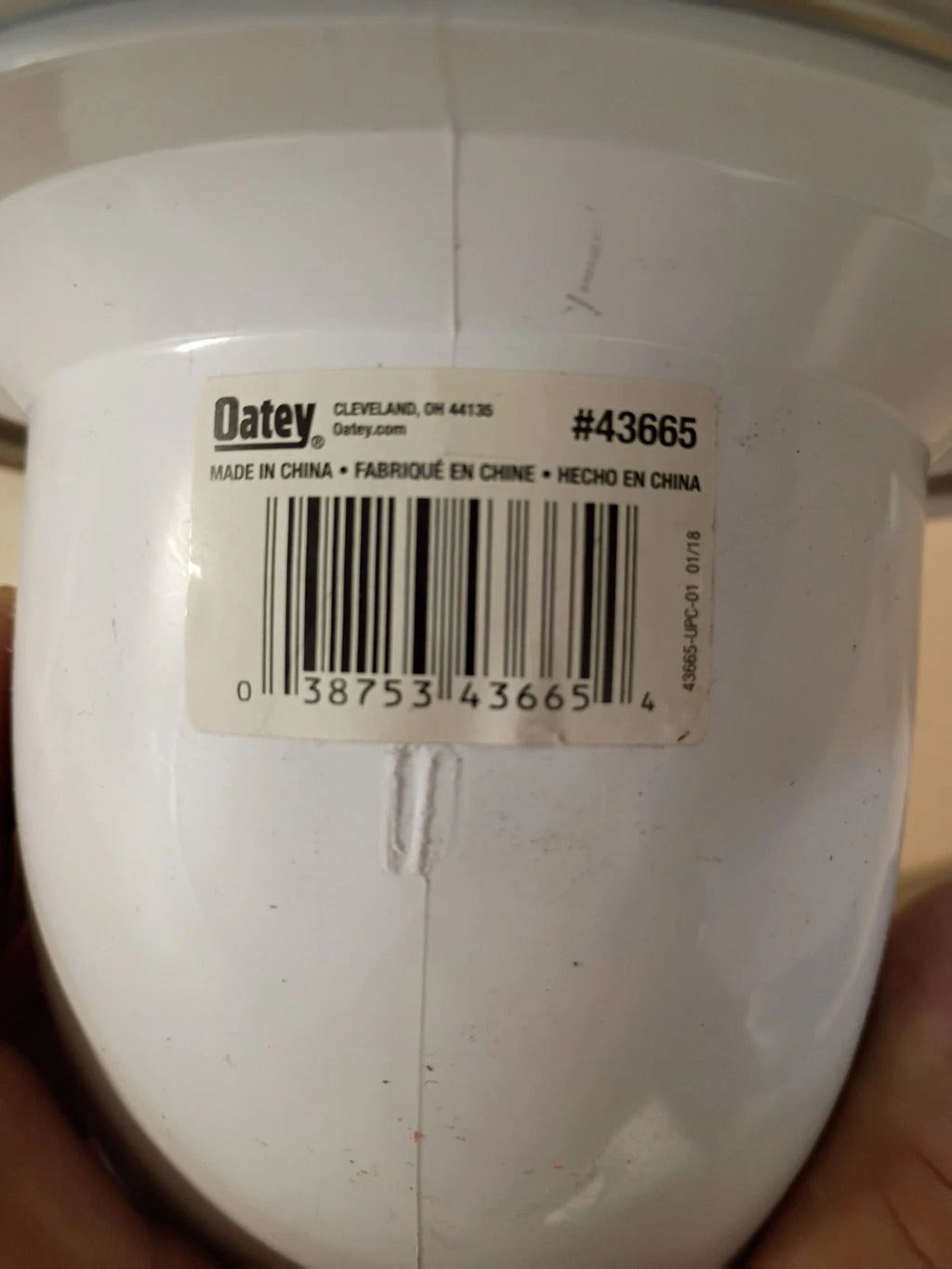 Lot of 4, Oatey Open Spigot Toilet Flange PVC 3" 45 Angle & Stainless Steel Ring