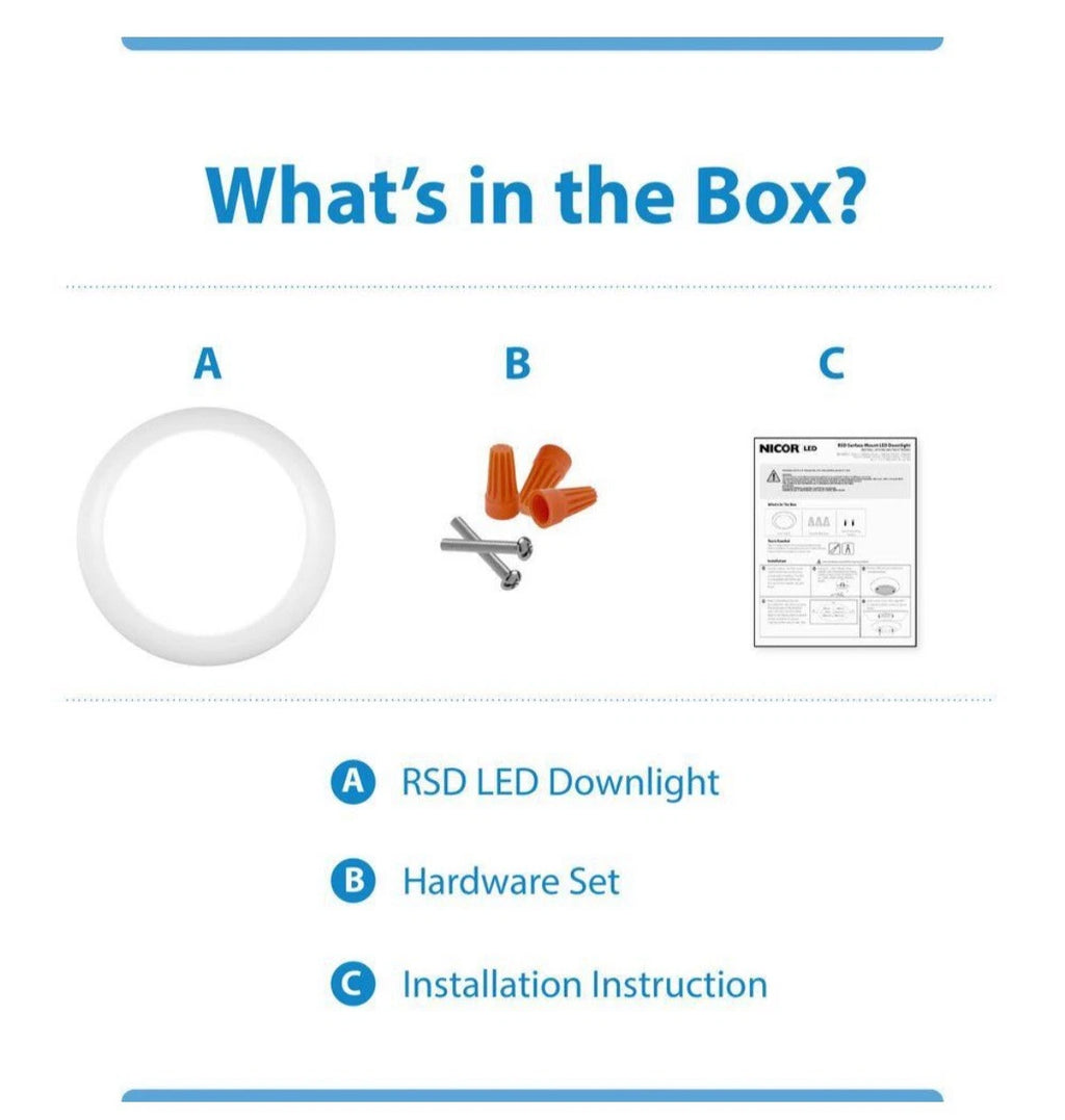 (24-Pack) NICOR RSD 6 in. White Integrated LED Flush Mount Downlight, 2700K