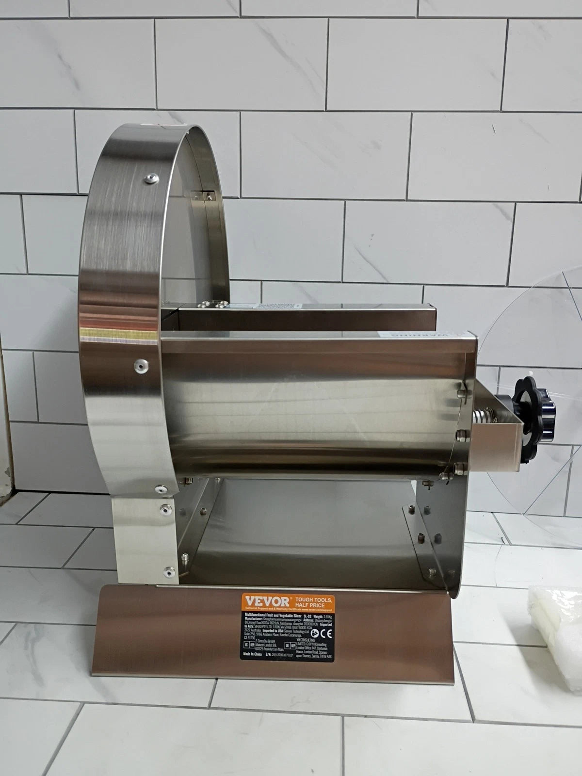 VEVOR Manual Vegetable Fruit Slicer 0.5 in Thickness Food Cutter New Open Box