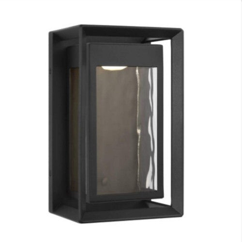 Studio Urband Small 1-light Textured Black Outdoor Integrated LED Wall Open Box