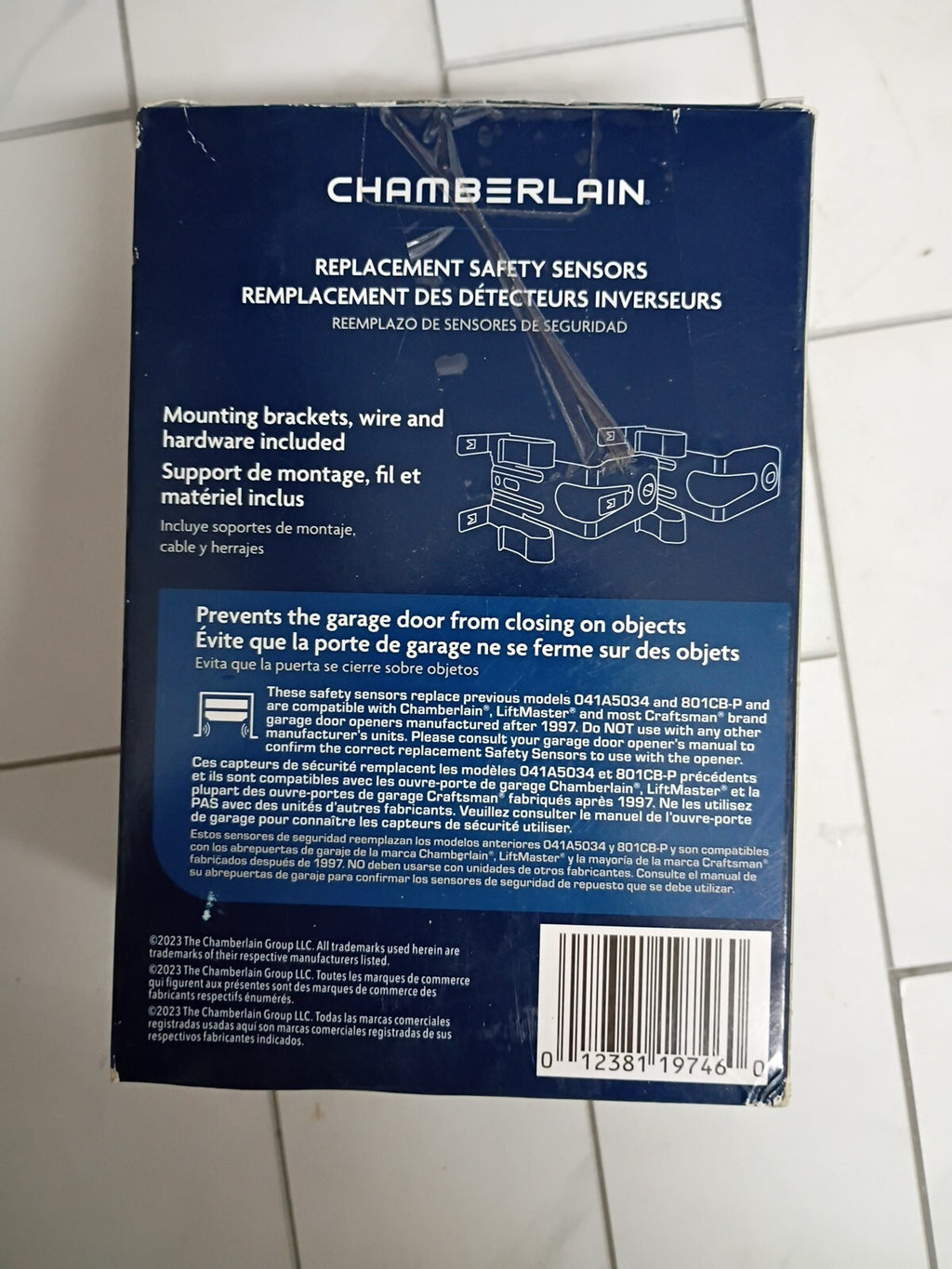 820CB Chamberlain 012381197460 Replacement Safety Sensor LiftMaster Craftsman OB