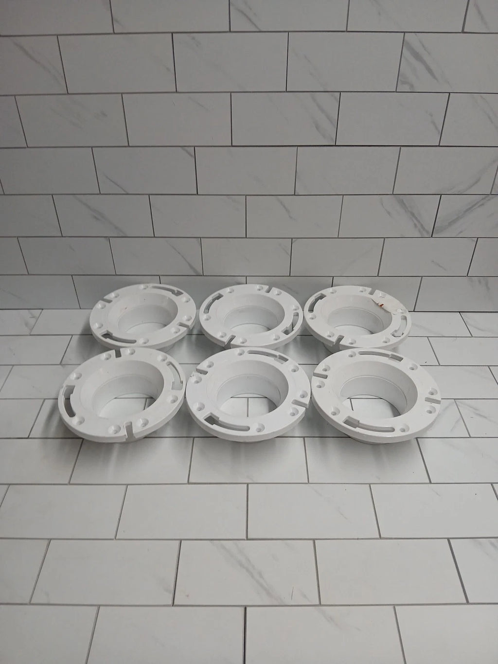 6pck Oatey 435032 Fast Set 3 in. Outside Fit or 4 in. Inside Fit PVC Open Hub