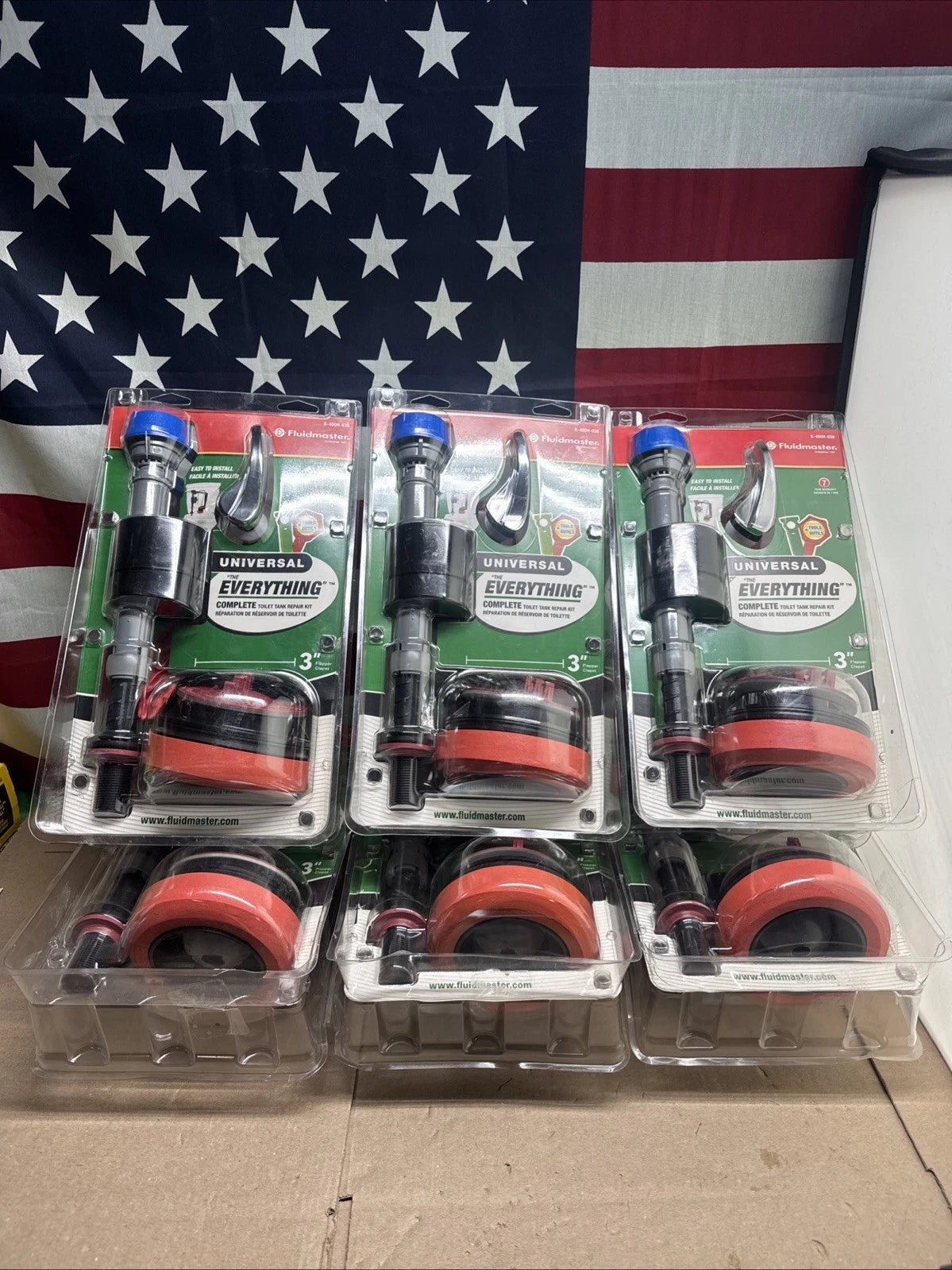 6PK Fluidmaster Everything Toilet Repair Kit MultiColor 3 K-400H-038-T4.