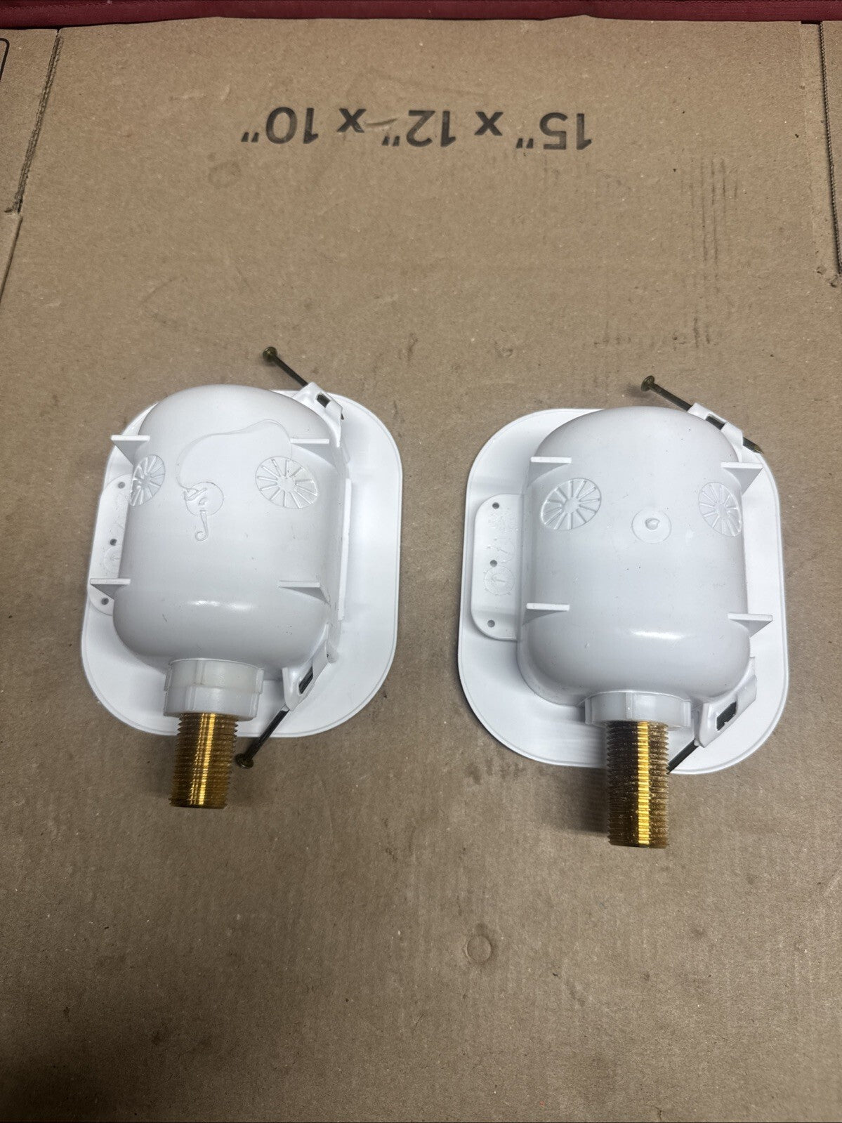 Lot Of 2 Oatey Commercial Ice Maker Box Brass White 1/2" FIP 39130