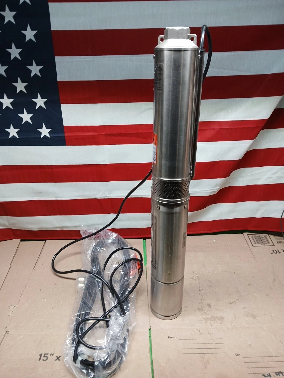VEVOR Deep Well Submersible Pump, 0.5HP 230V/60Hz, 28gpm 167ft Head, with...