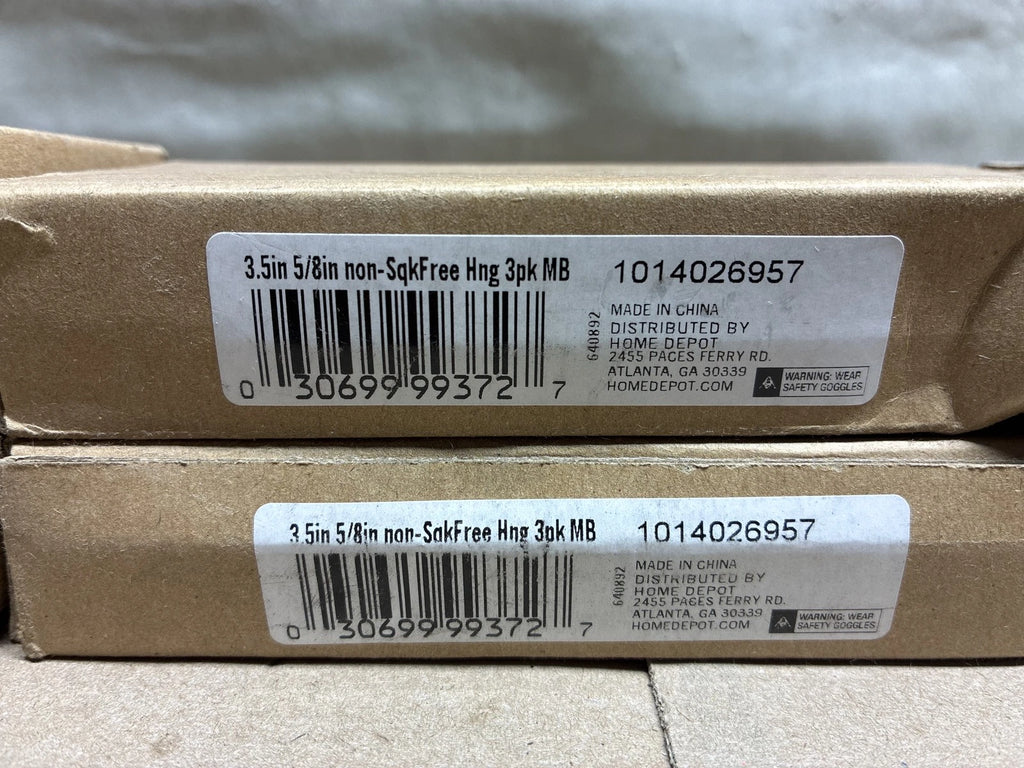 A LOT OF 6 Self Closing Non-Squeak Door Hinges 3.5in 5/8in Matte Black 3 Pack’s