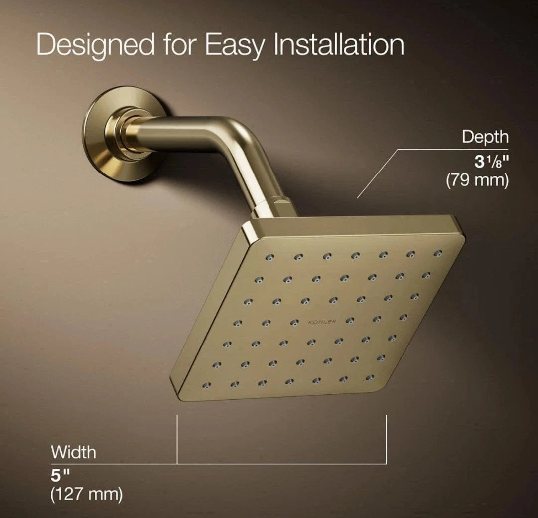 KOHLER PARALLEL SF 2.5 GPM KATALYST SHOWERHEAD ~ VIBRANT FRENCH GOLD ~ NEW