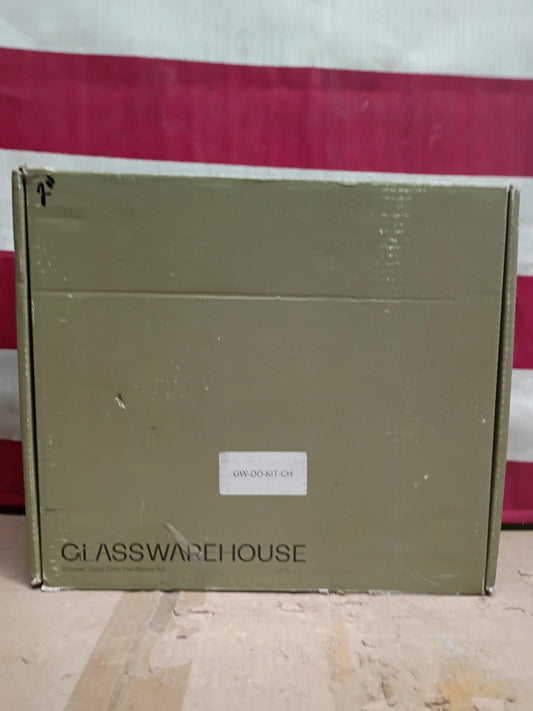 Hardware Pack w/ Handle Brass Brushed Nickel For Door 78" GW-DO-KIT-BN. OB
