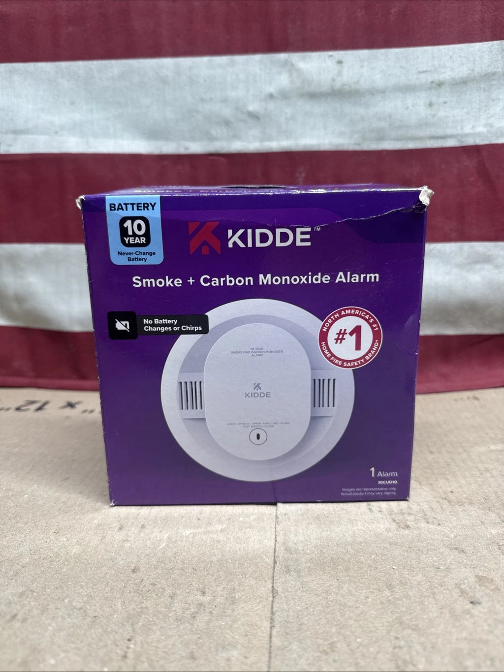 Kidde Smoke & Carbon Monoxide Detector 30CUD10, 10-Yr Battery