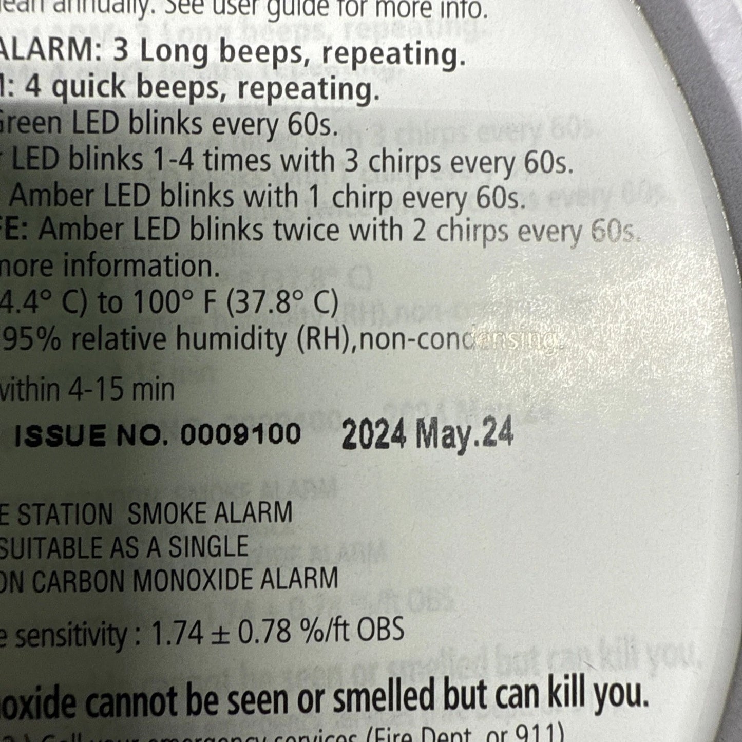 Kidde Smoke & CO Detector, AA Battery, LED, MAY 2024 (900-CUDR)