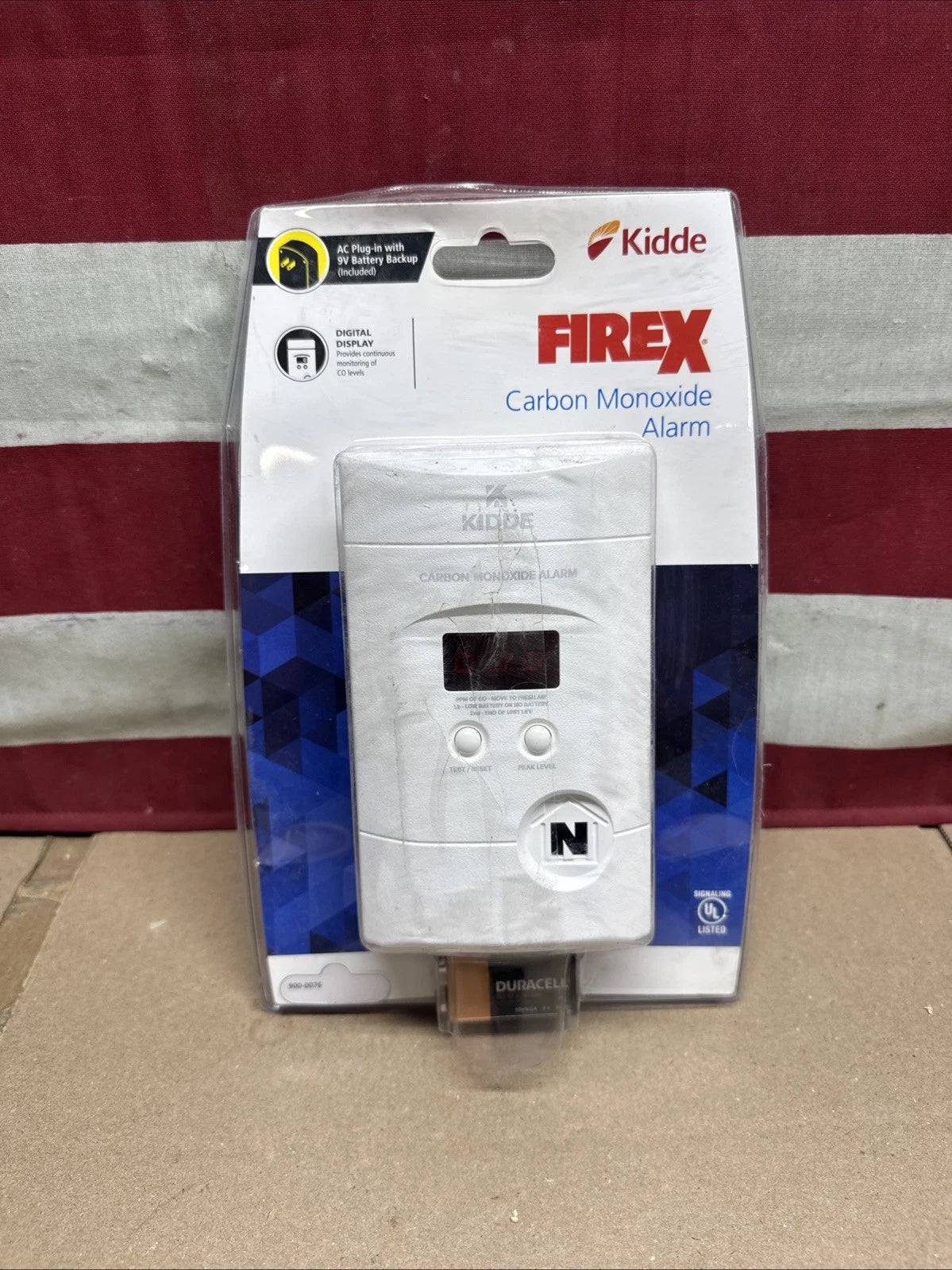 Kidde KN-COPP-3 Carbon Monoxide Detector Plug-In/Battery Digital Alarm 900-0076