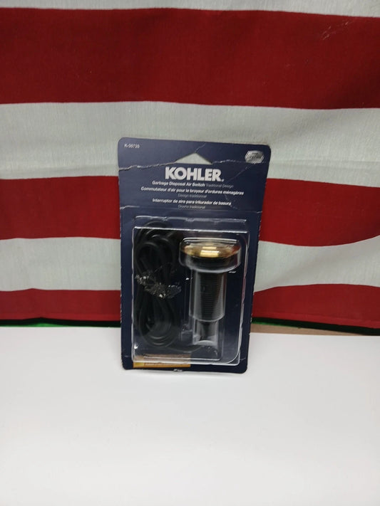 KOHLER Brushed Brass Garbage Disposal Air Switch Button K-35725-2MB NEW!