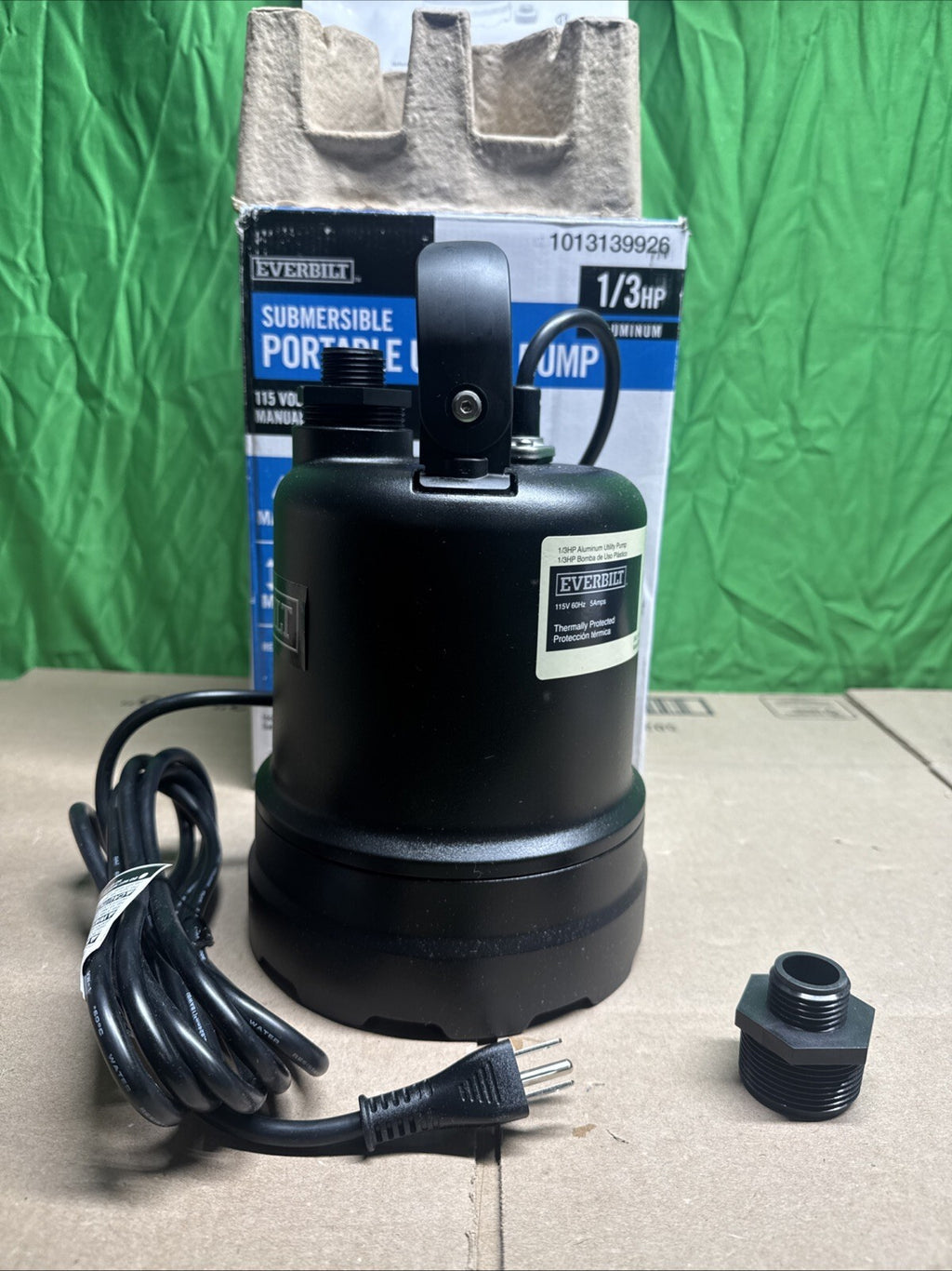 Everbilt 1/3 HP Submersible Aluminum Utility Pump