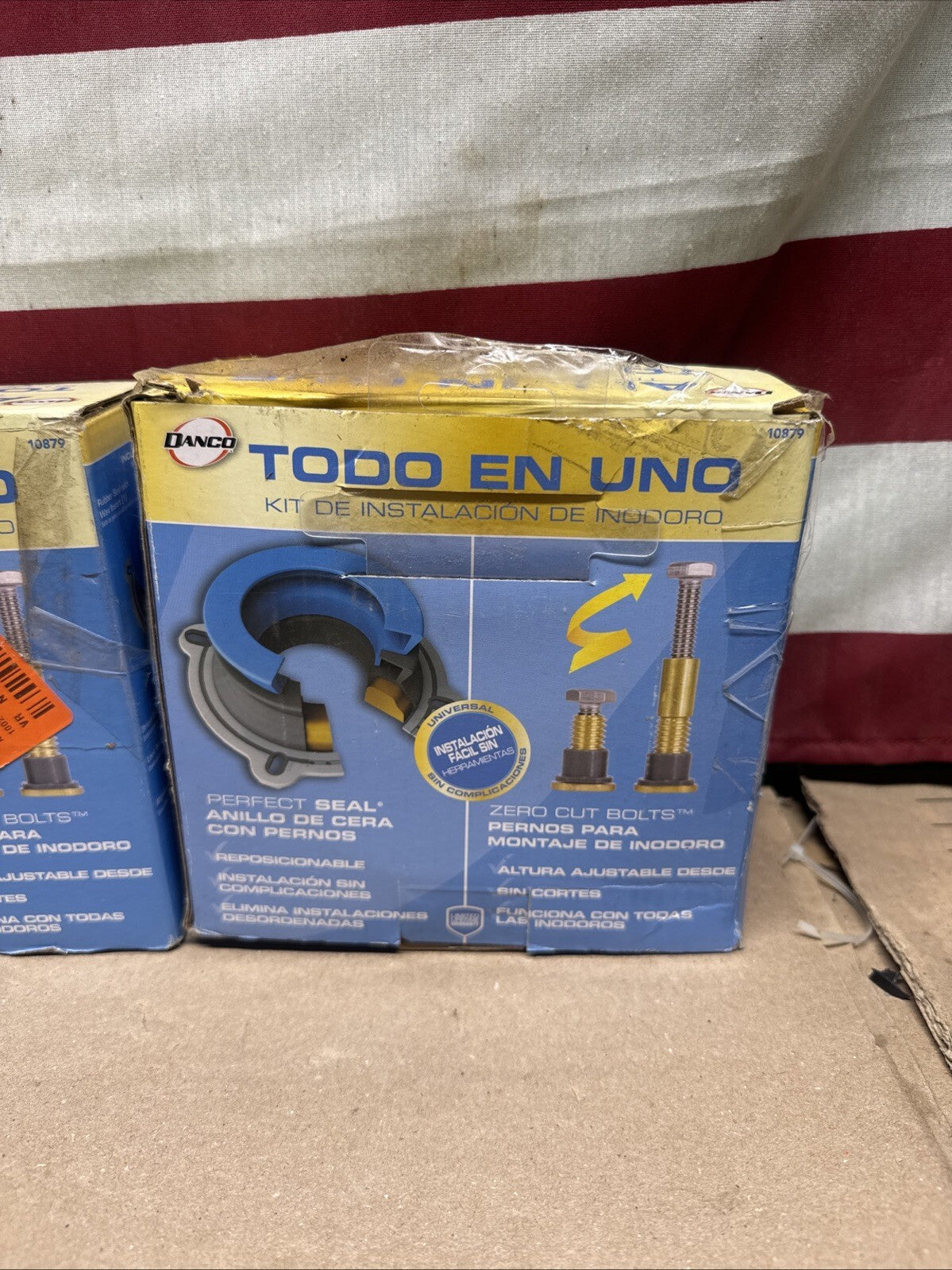 3PK DANCO All-In-One Toilet Installation Kit 10879 Perfect Seal Zero Cut Bolts