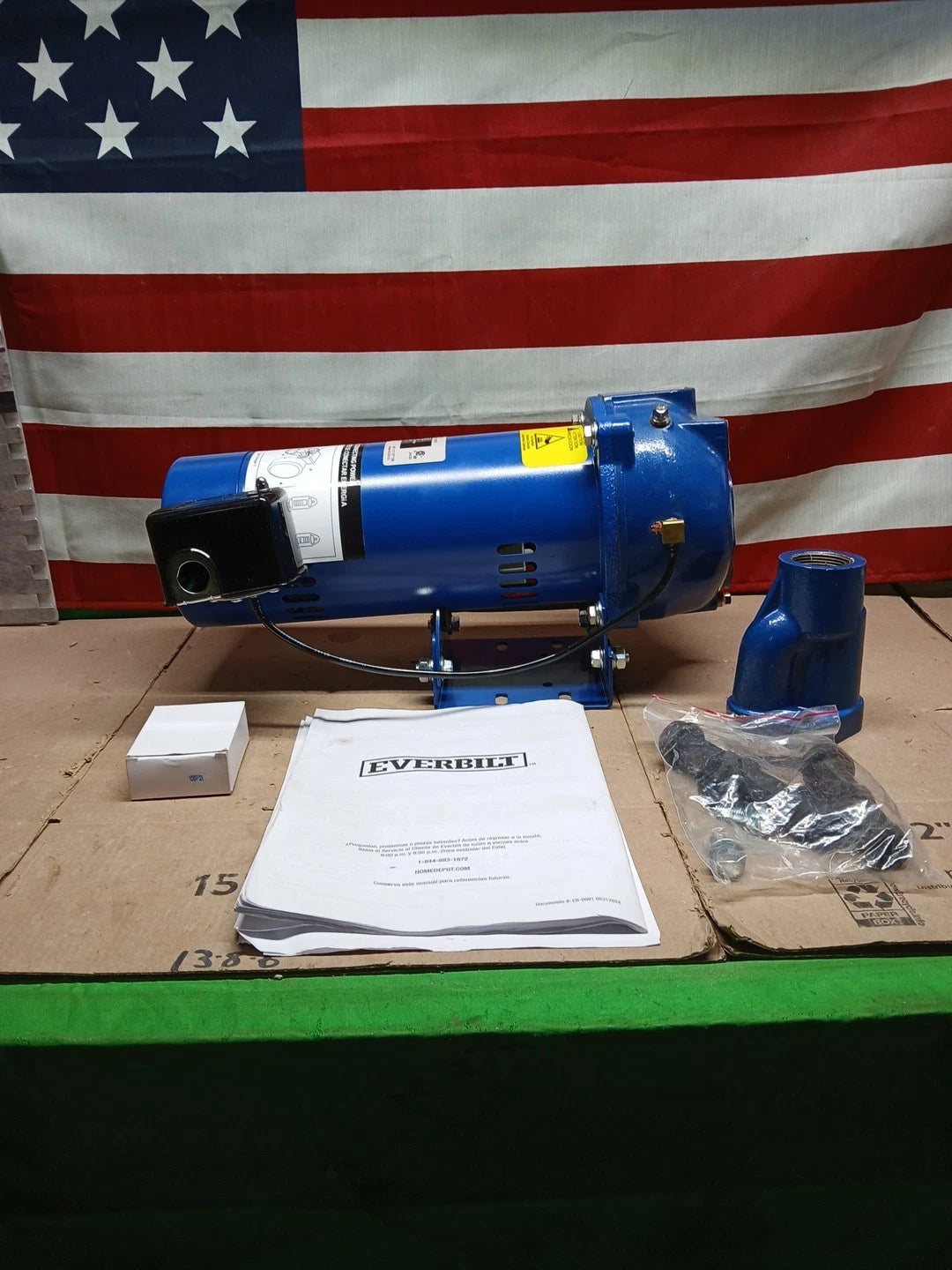 Everbilt 1 HP Professional Convertible Jet Pump. Read Description*PARTS ONLY*