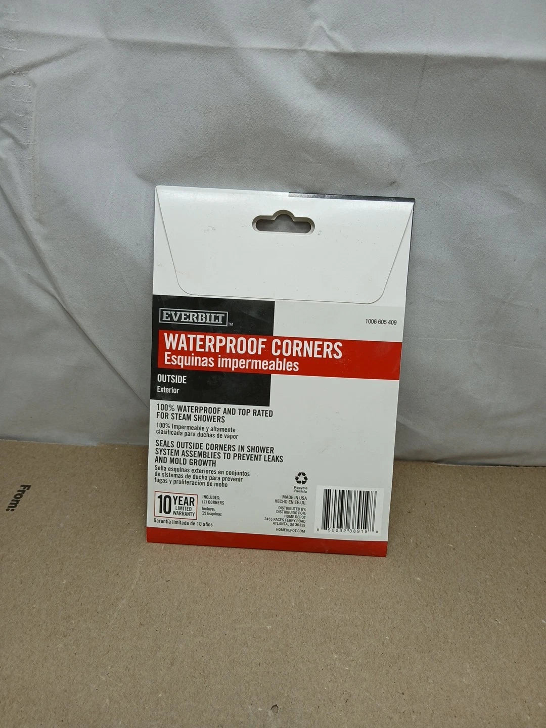 20pck Everbilt EVBWPOC2PK Watershield Shower System 90° Waterproofing Corners