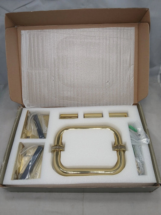 Wall Hinged Frameless Shower Door HINGES Only For 30 in. W x 78 in. H Glass Pane