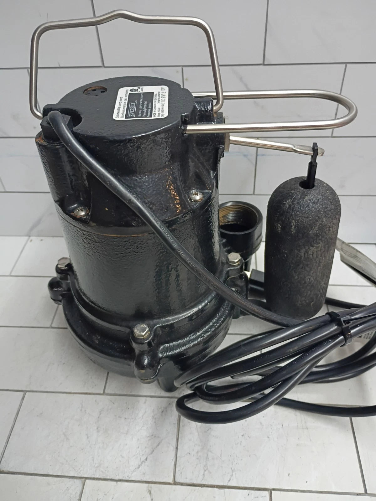 Everbilt HDS50 1/2 HP Cast Iron Sump Pump Used, Read Description,